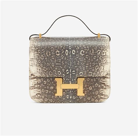 hermes constance lizard purse